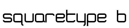 SquareType B Font Image