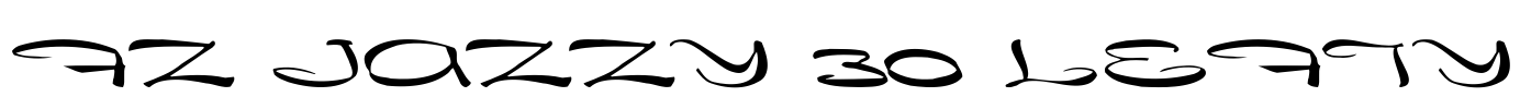 FZ JAZZY 30 LEFTY Font Image