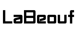 LaBeouf Font Image