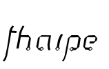 Thaipe Font Image