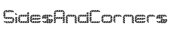 SidesAndCorners Font Image