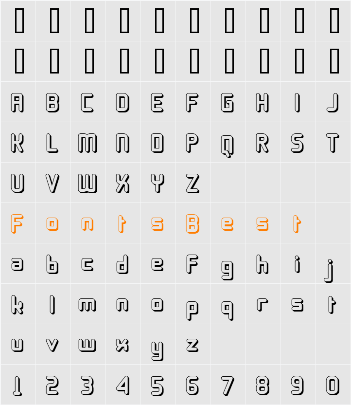 11S01 Black Tuesday Offset Character Map