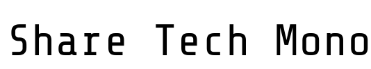 Share Tech Mono Font Image
