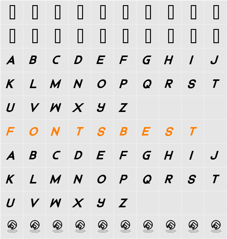 Dedecus Character Map