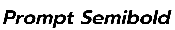 Prompt Semibold Font Image