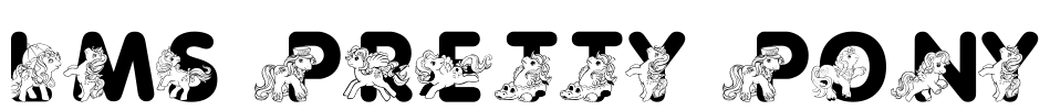 LMS Pretty Pony Font Image