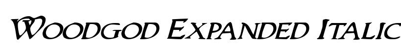 Woodgod Expanded Italic