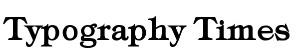 Typography Times