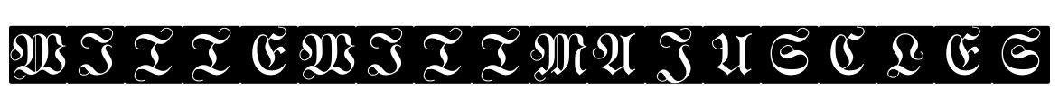 WittewittMajuscles Font Image