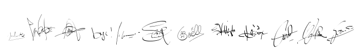 PWSignatures Font Image