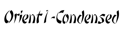Orient1-Condensed Font Image