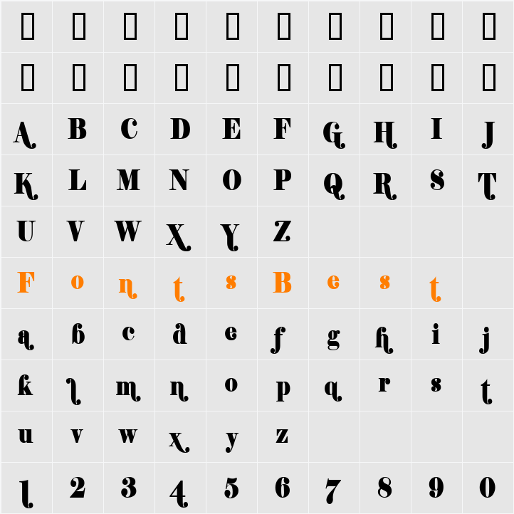 Shifty Chica Character Map
