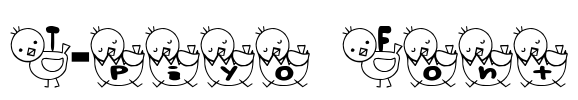 T-piyo Font Font Image
