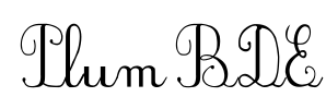 PlumBDE Font Image