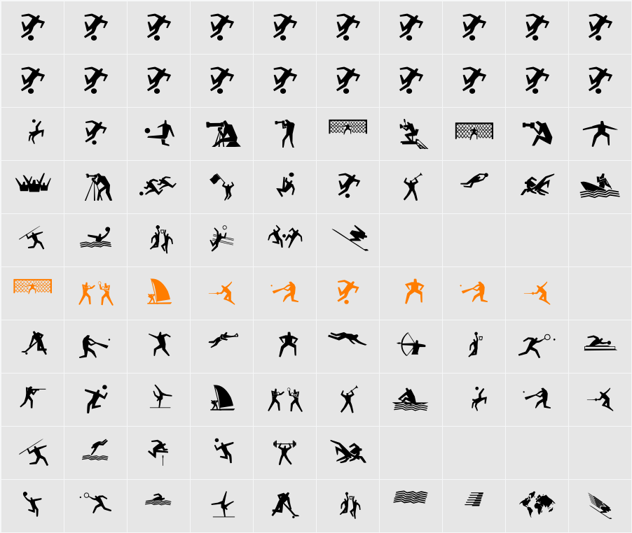 Sport 4 Ever Character Map