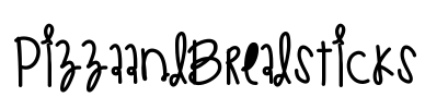 PizzaAndBreadsticks Font Image