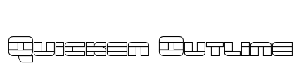 Quicken Outline Font Image