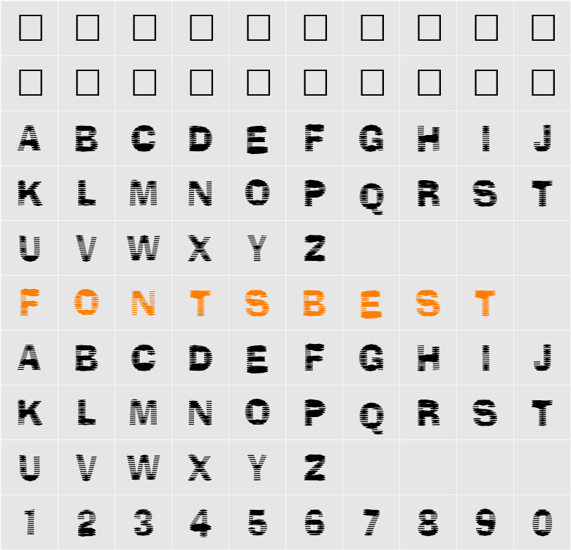 Stackz Character Map
