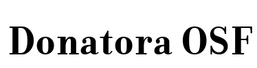 Donatora OSF Font Image