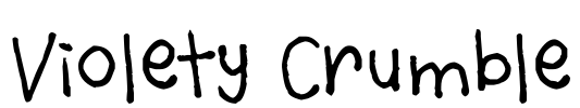 Violety Crumble Font Image