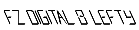 FZ DIGITAL 8 LEFTY Font Image