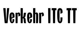 Verkehr ITC TT Font Image