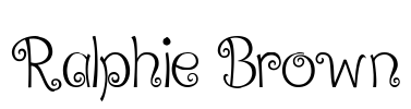 Ralphie Brown Font Image