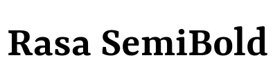Rasa SemiBold Font Image