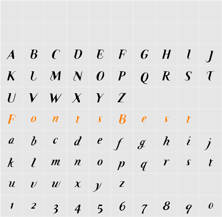 TemaCantante Character Map