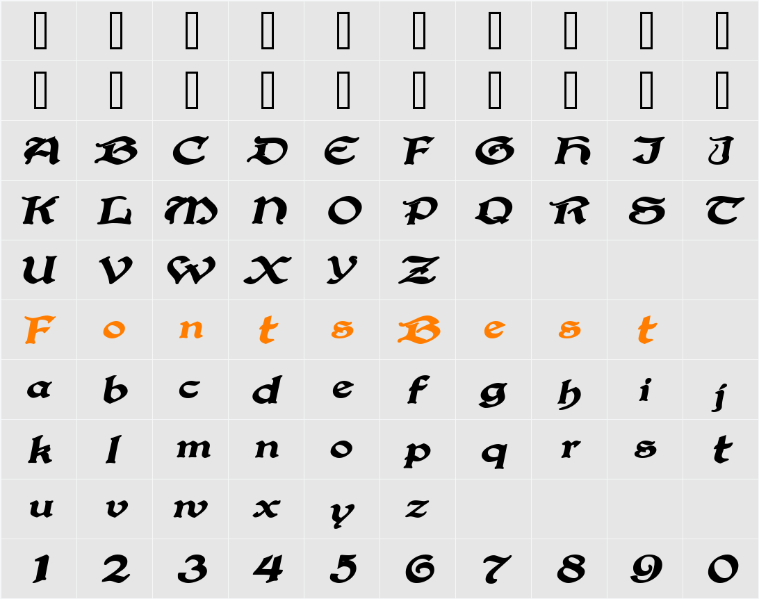 BucaneerSSK Character Map