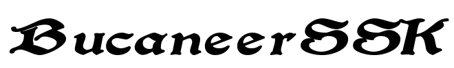 BucaneerSSK Font Image