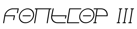 Fontcop III Font Image