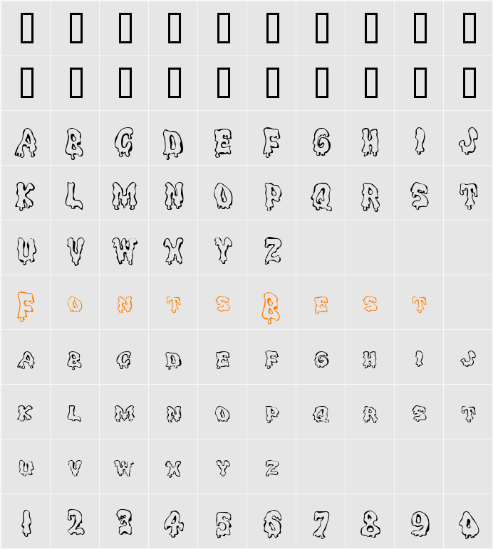 GE Spooks Character Map