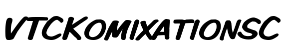 VTCKomixationSC Font Image