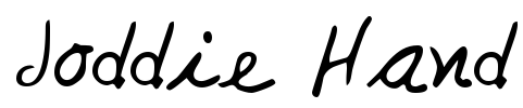 Joddie Hand Font Image