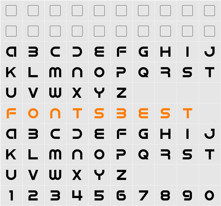 IDroid Character Map