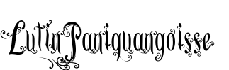 Lutin_Paniquangoisse Font Image