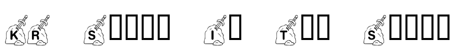 KR Sword In The Stone Font Image