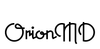 OrionMD Font Image