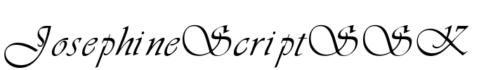 JosephineScriptSSK Font Image