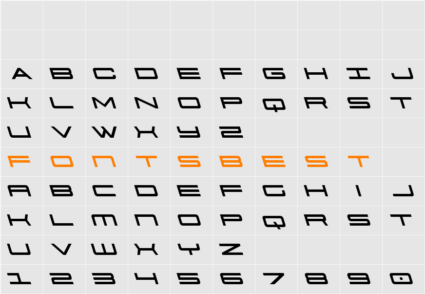 911 Porscha Leftalic Character Map