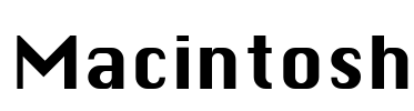 Macintosh Font Image