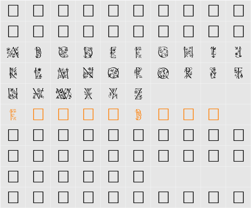 Lilith Character Map