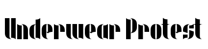 Underwear Protest Font Image