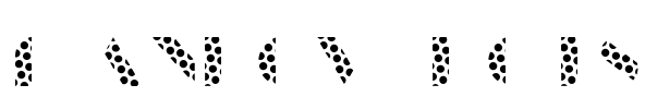 Manbow Dots Font Image