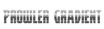 Prowler Gradient Font Image