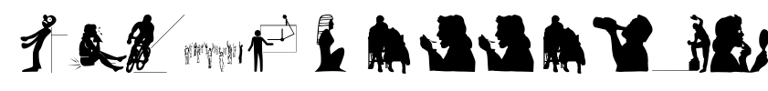 Silhouettes03 Font Image