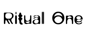 Ritual One Font Image