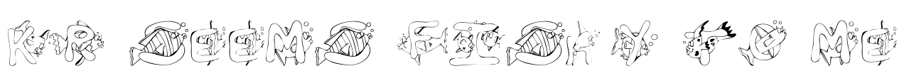 KR Seems Fishy To Me Font Image
