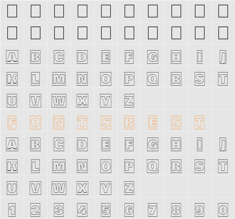 a_GroticTitulCmOtlHv Character Map
